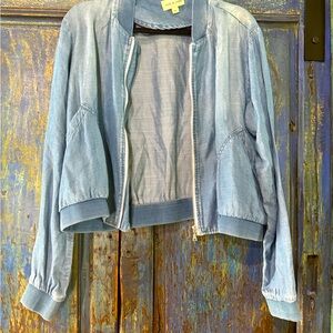 Cloth & Stone Chambray Jacket Sz Lg